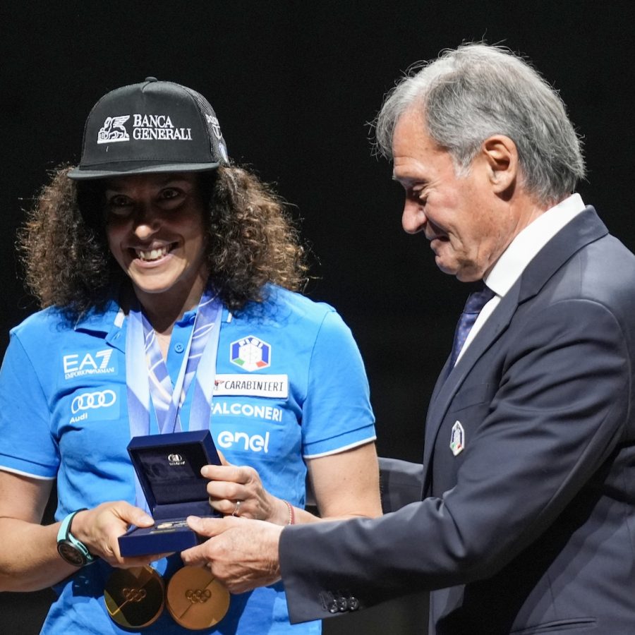 Fisi Media Day Milano :: Fisi Media Day Flavio Roda e Federica Brigone Photo Gio Auletta:Pentaphoto