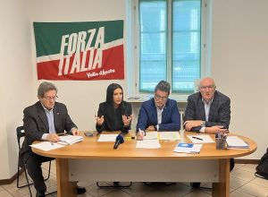 Forza Italia Vda Da sx Baccega, Rini, Ganis e Marquis