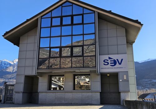 La sede degli uffici SEV, a Sarre