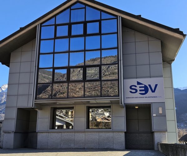 La sede degli uffici SEV, a Sarre