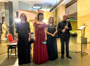 Gli allievi dell'Istituto Musicale Erica Pompignan, Daniela Gavinelli,
Christel Marcoz ed Emanuele Fontan