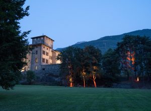 Foto accensione Orbita di Massimo Uberti al Castello Gamba