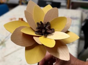 Foto fiore di legno foto