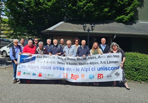 Claudio Albertinelli ed il Consiglio Sindacale Interregionale Alpi Arco Lemano