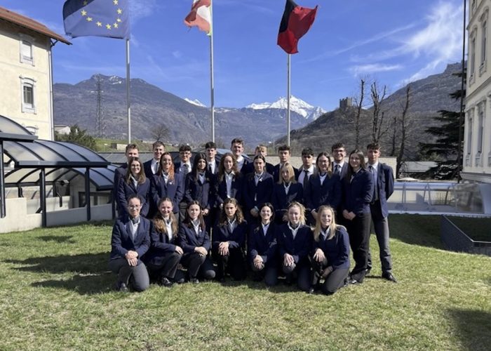 La classe 4ªB dell’École Hôtelière di Châtillon