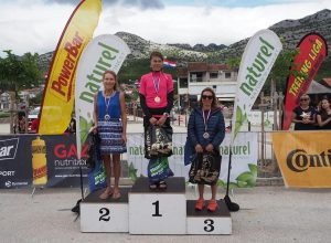 Francesca Canepa sul podio nel Velebit Ultra Trail