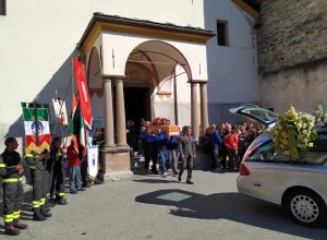 I funerali di Corrado Hérin a Fénis.