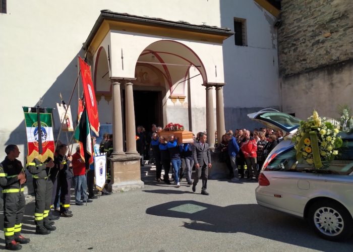 I funerali di Corrado Hérin a Fénis.