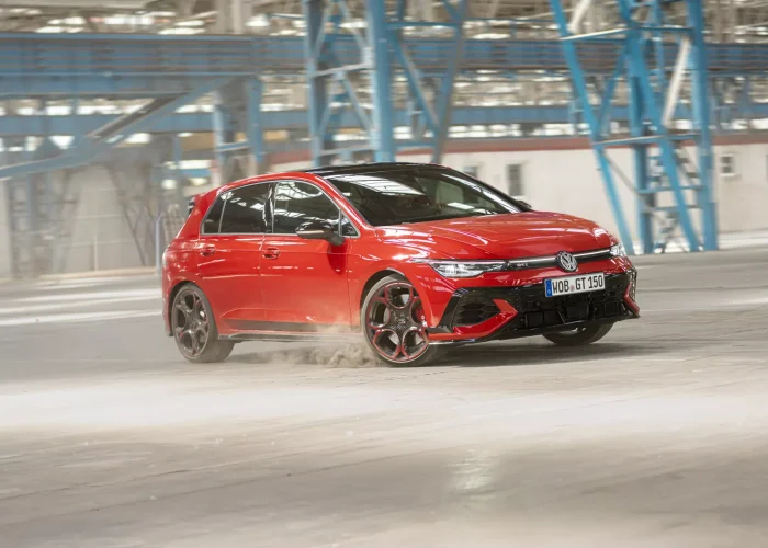GL Golf GTI EDITION driving in factory hall