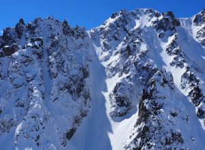 Il canalone teatro dell'incidente.