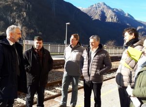 Il sopralluogo alla stazione di Pont-Saint-Martin