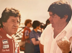 Mario Andretti assieme a Giovanni Marelli