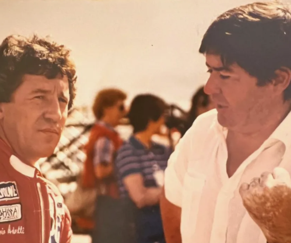 Mario Andretti assieme a Giovanni Marelli