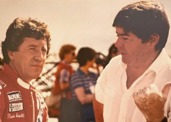 Mario Andretti assieme a Giovanni Marelli