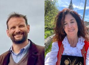 I candidati sindaco e vice di Gressoney-La-Trinité Alessandro Girod e Lydia Favre