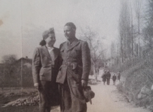 Giulio Giunta con la moglie