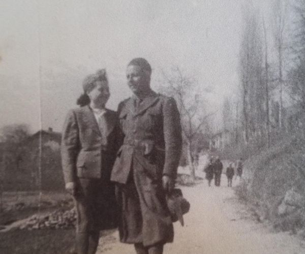 Giulio Giunta con la moglie