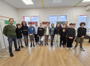 Gli alunni della scuola media di Pont Saint Martin