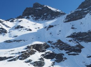 Grand Combin, il luogo dell'incidente.