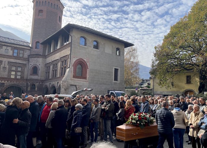 I funerali di Massimo Lévêque ad Aosta