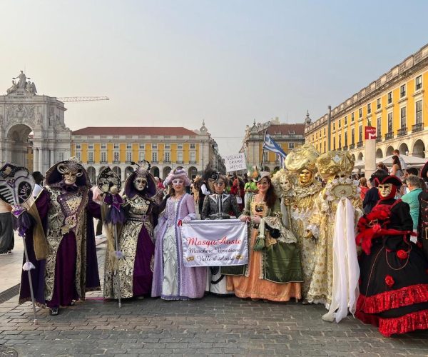 Il gruppo MasquAoste a Lisbona