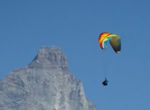 Valerio e Luigi Boggia in parapendio