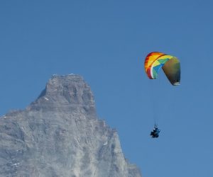 Valerio e Luigi Boggia in parapendio