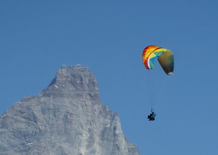 Valerio e Luigi Boggia in parapendio