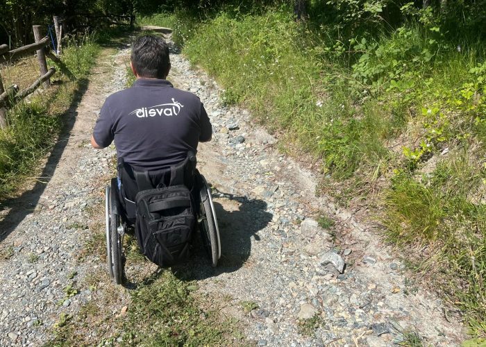 Egidio Marchese percorso accessibile Champdepraz