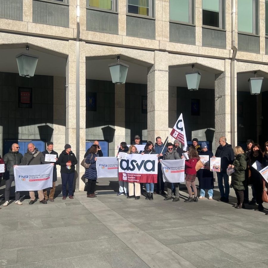 giornalisti - sciopero - asva - sindacato - associazione stampa valdostana