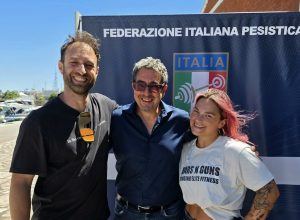 Da sx: Amedeo Ventura, Flavio Serra e Noemi Kraja