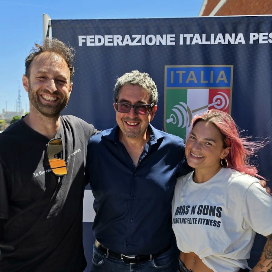 Da sx: Amedeo Ventura, Flavio Serra e Noemi Kraja