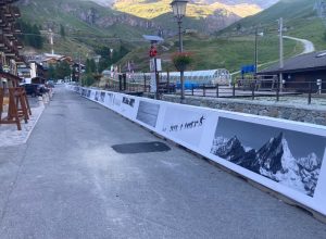 I pannelli che rivestono i New Jersey a Breuil-Cervinia