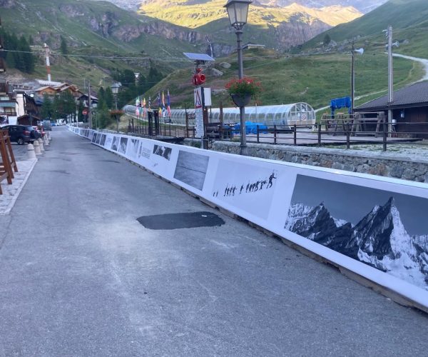 I pannelli che rivestono i New Jersey a Breuil-Cervinia