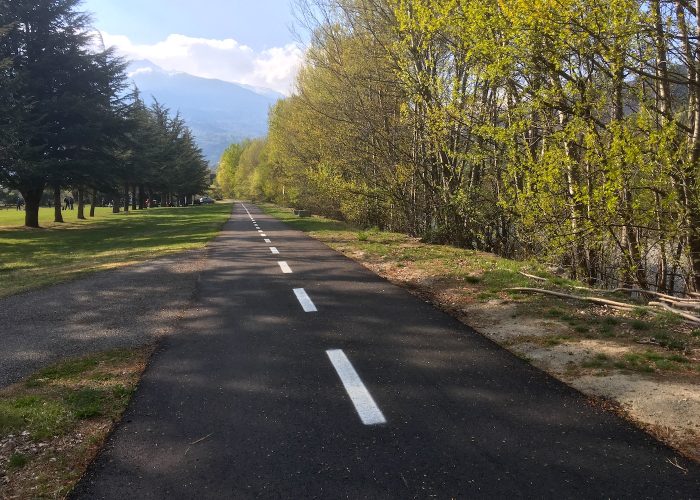 Pista ciclabile a Pollein