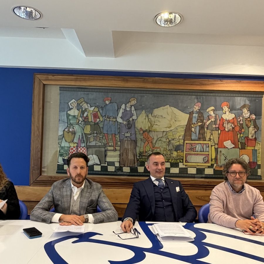 La presentazione dei dati del primo trimestre 2026 di Confindustria. Al centro, il presidente Turcato