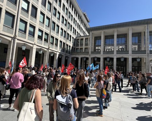 Lo sciopero dei lavoratori della Società di Servizi dei servizi socio sanitari assistenziali