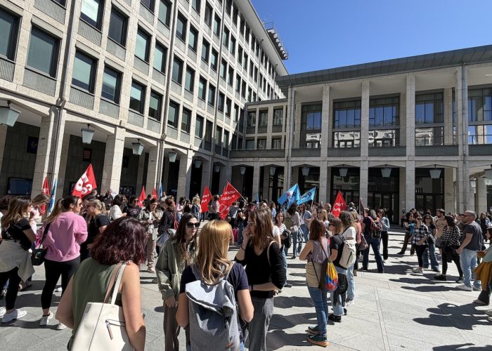 Lo sciopero dei lavoratori della Società di Servizi dei servizi socio sanitari assistenziali