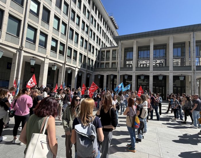 Lo sciopero dei lavoratori della Società di Servizi dei servizi socio sanitari assistenziali