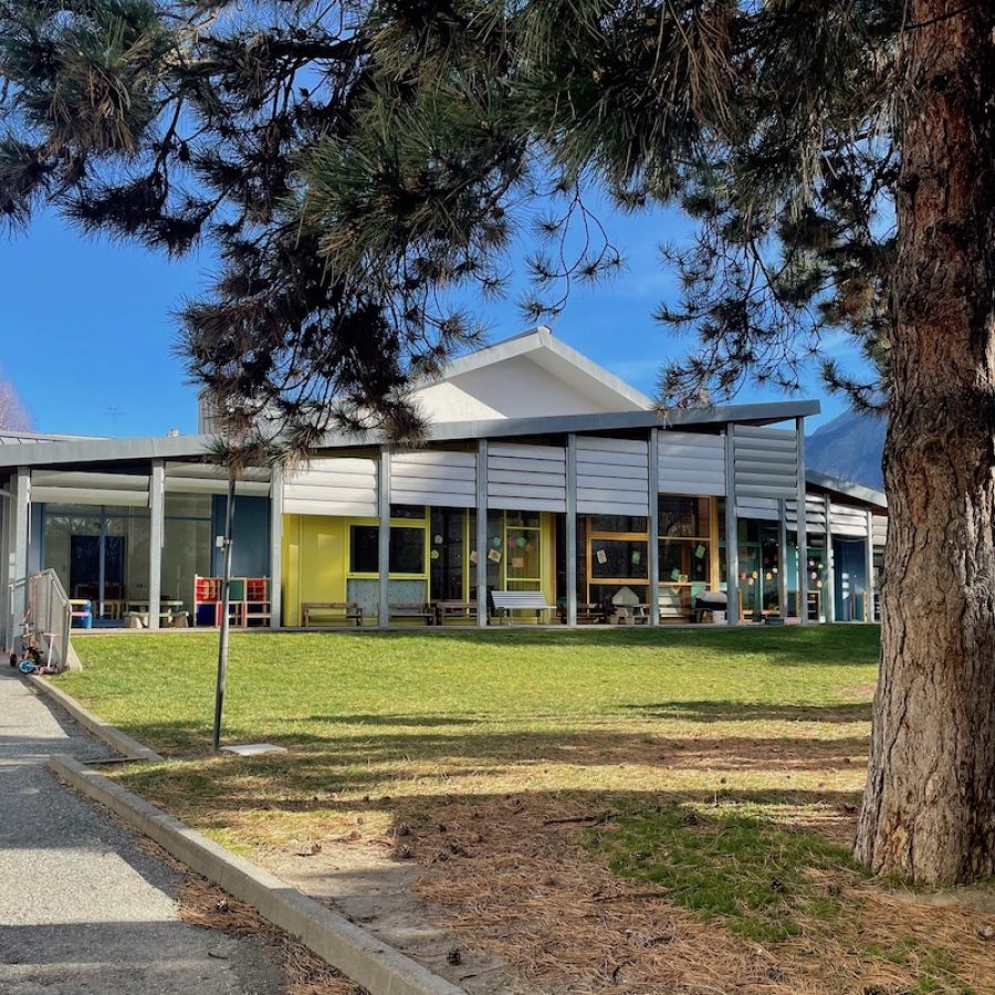 La scuola dell'infanzia "Corrado Gex" di Aosta, in viale della Pace