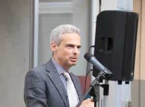Il sindaco di Aosta Gianni Nuti