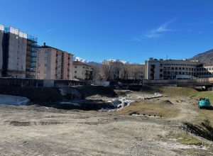 Il cantiere di ampliamento dell'ospedale Parini