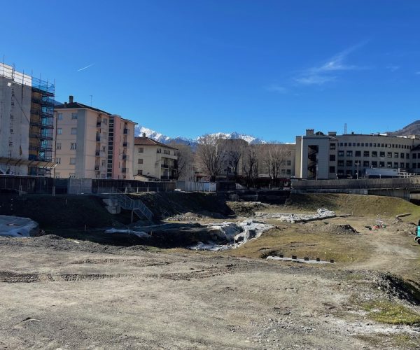 Il cantiere di ampliamento dell'ospedale Parini