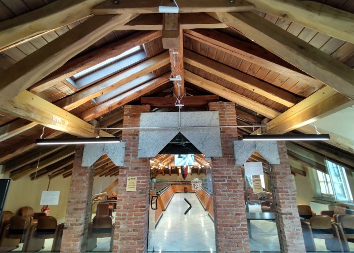 L'aula del Consiglio comunale di Aosta