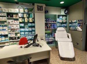 I locali rinnovati della farmacia 1 di Aosta