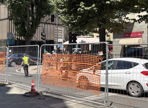 La viabilità su corso XXVI Febbraio ad Aosta