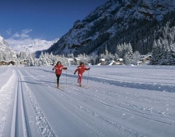 La pista di fondo di Gressoney-Saint-Jean