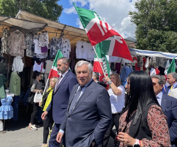 Il vicepremier Antonio Tajani ad Aosta