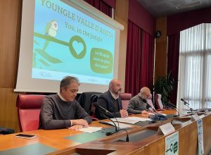 La presentazione del progetto Youngle. Da sx: Di Carlo, Marzi e Nervo