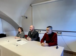 La presentazione del Progetto Dama. Da sx: Gianonatti, Marzi e Serravalle